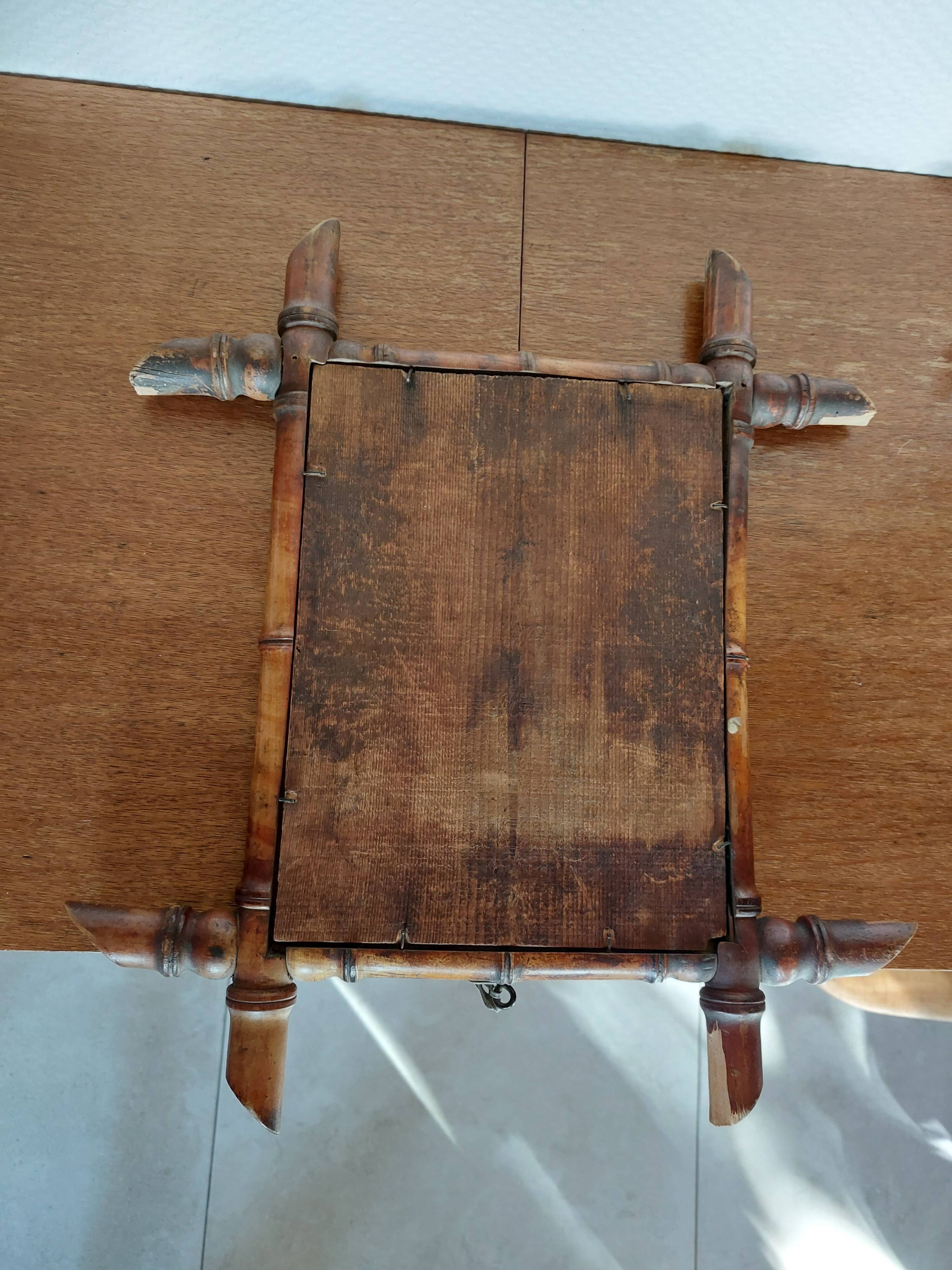 small bamboo mirror, 44 by 39