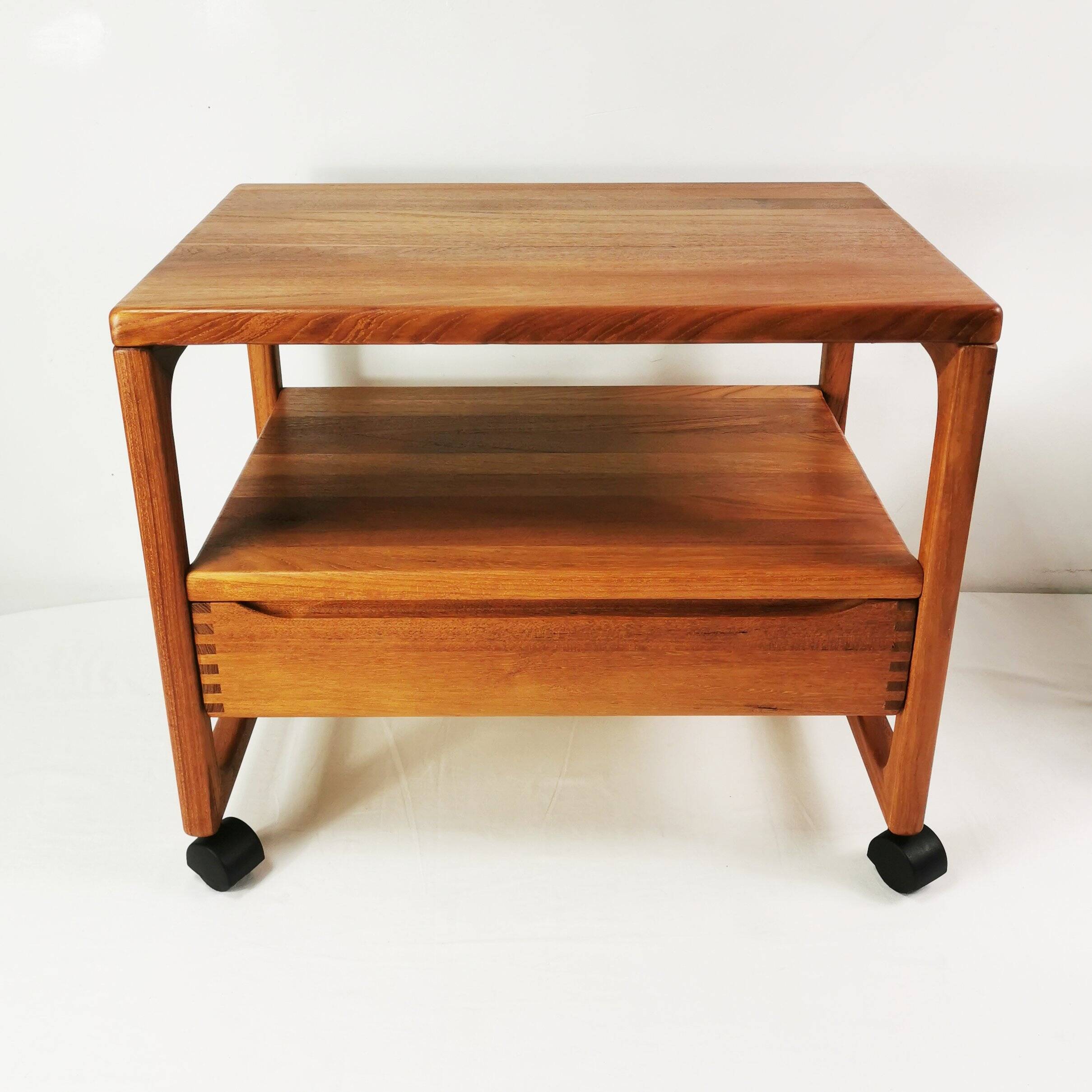 Side table, teak bar, Mid Century, BR Mobler, designed by Peter Brink, Denm