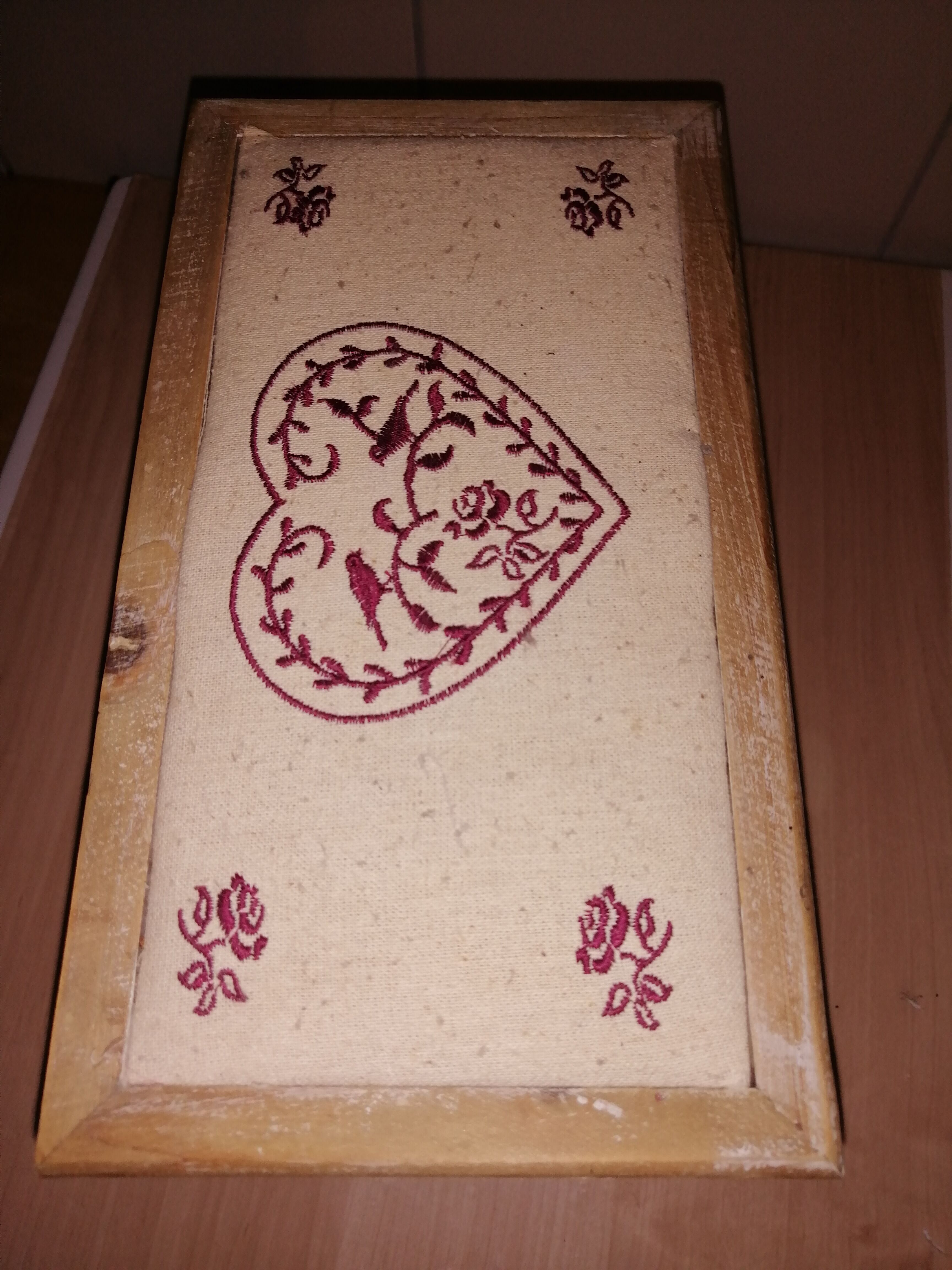 Wooden egg box