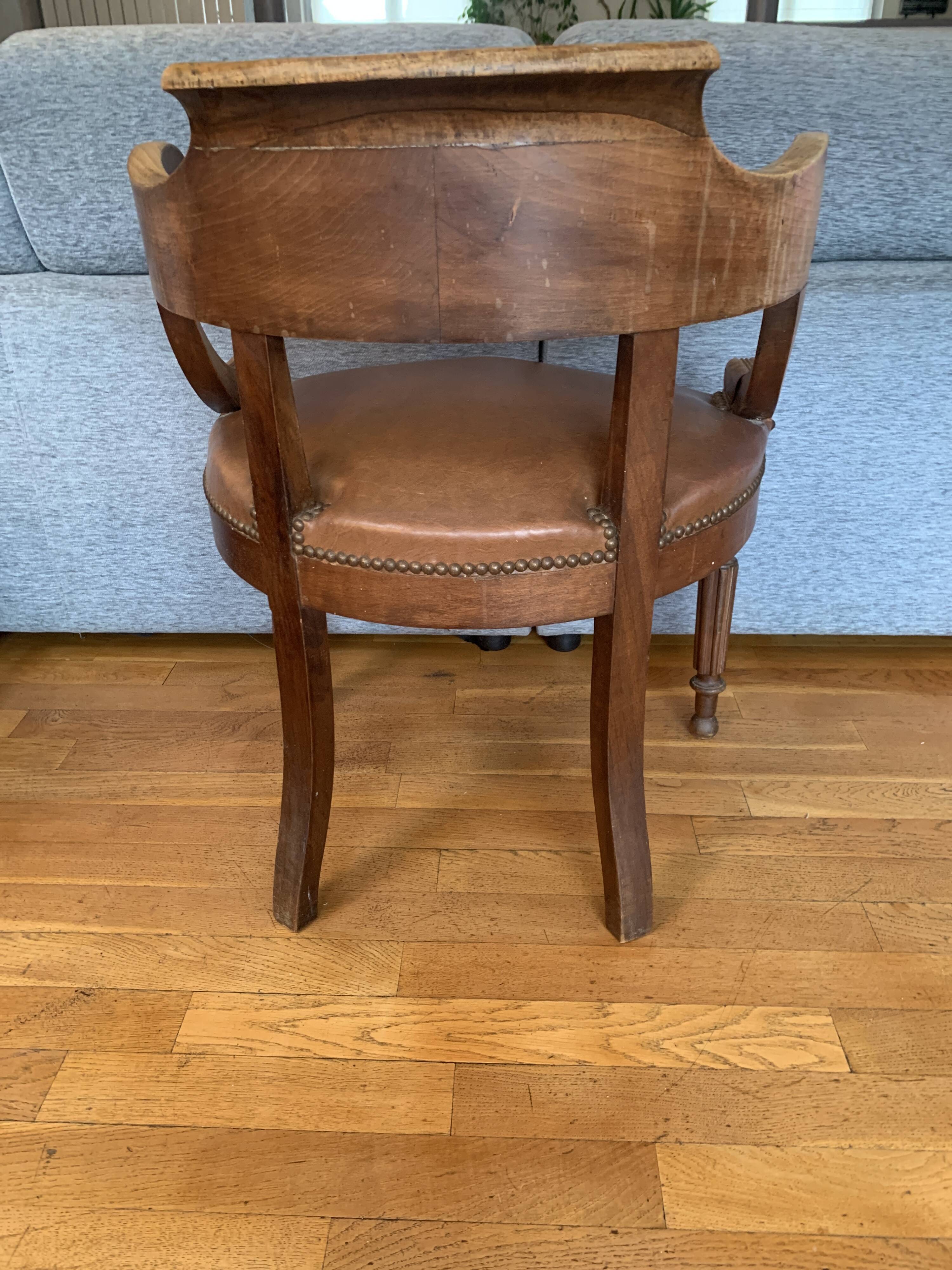 Mahogany office chair
