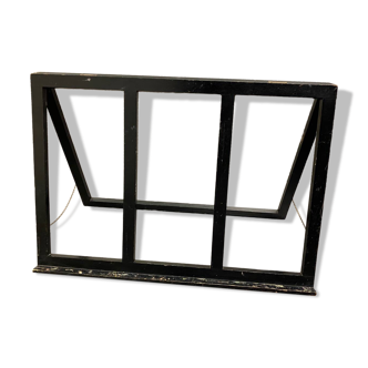 Folding table easel in blackened wood, late 19th century