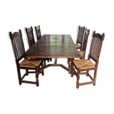 Table and dining chairs