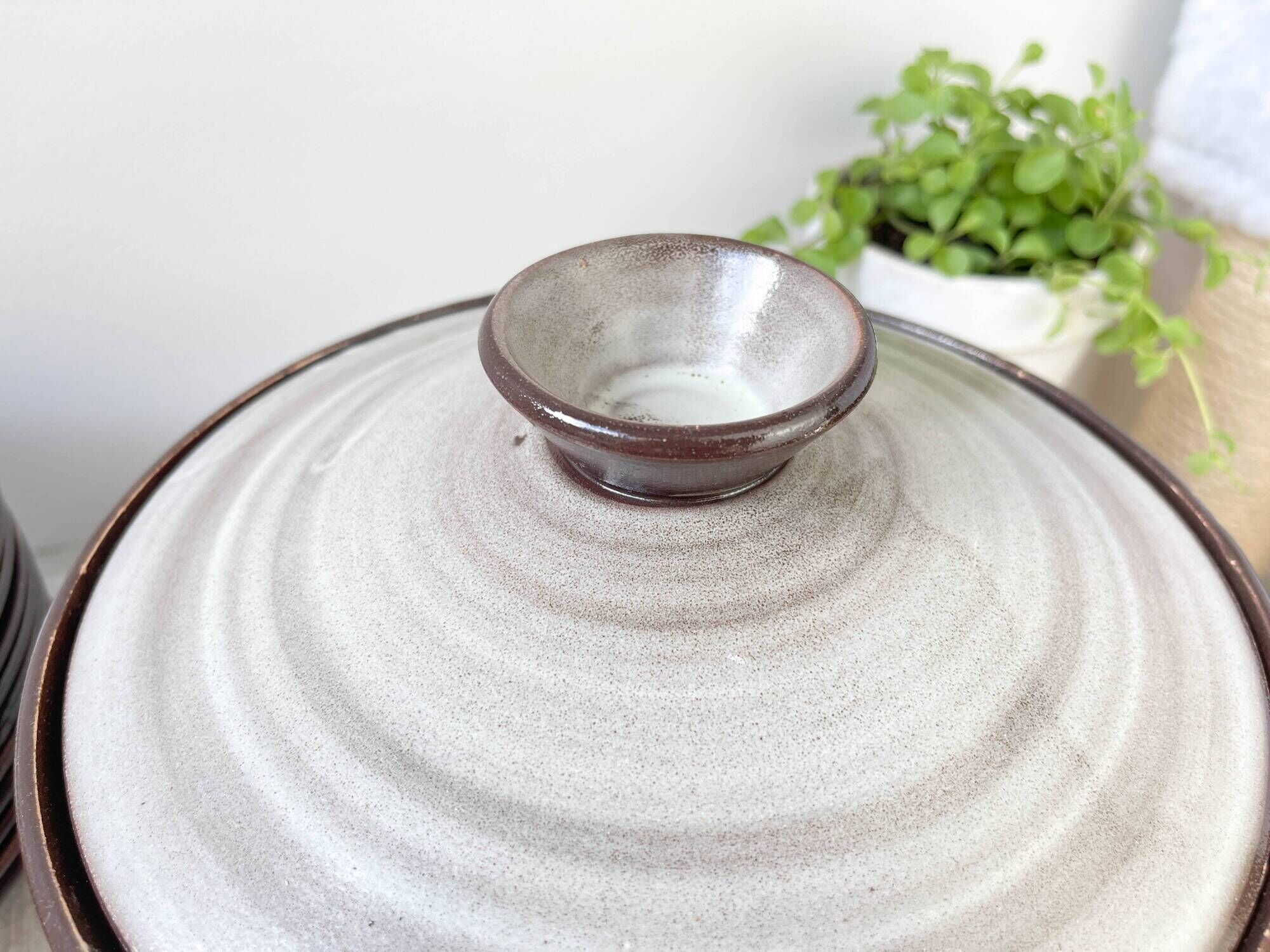 Vintage ceramic soup plates and tureen
