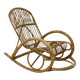 Vintage 1960s rattan rocking chair