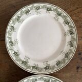 Iron earth dessert plates Moulins des loups Violetta