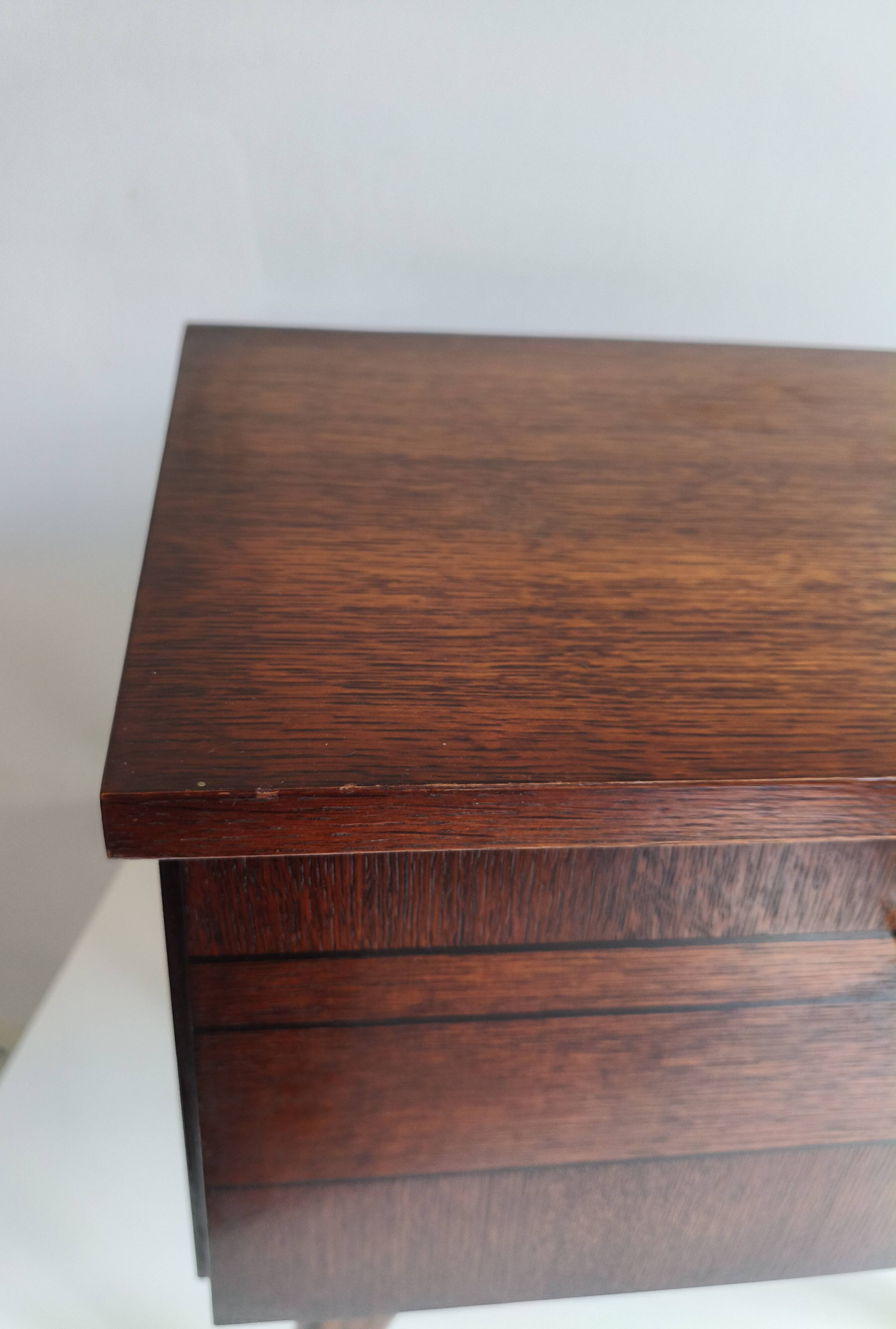 Vintage side table with compass legs