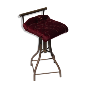 Tabouret de piano en laiton anglais