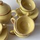Ceramic cups, saucers and sugar bowl, Salernes, Var, 1960