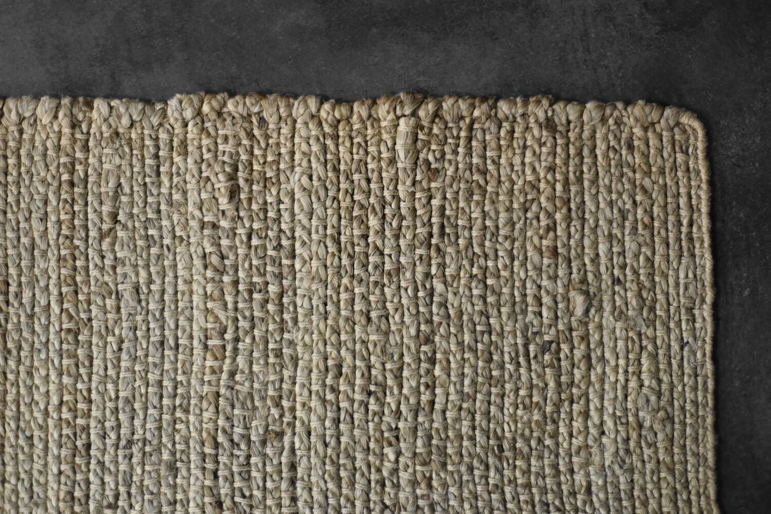 Flat-woven jute Indian rug, 1970s