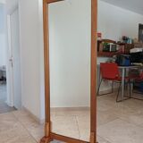 Miroir art-déco psyché sur roulettes
