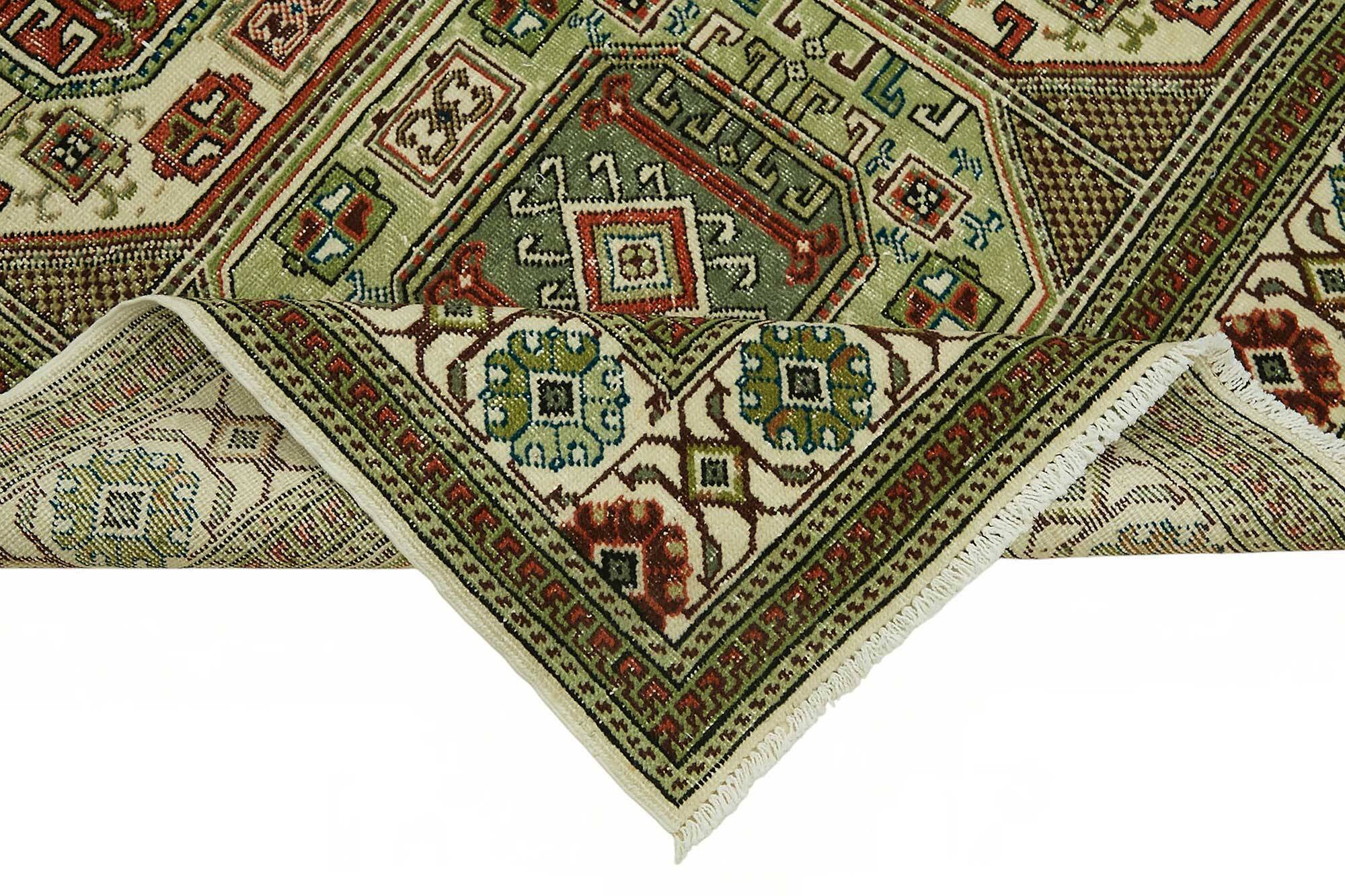 Turkish Wool Vintage Kayseri Rug 202 cm x 298 cm
