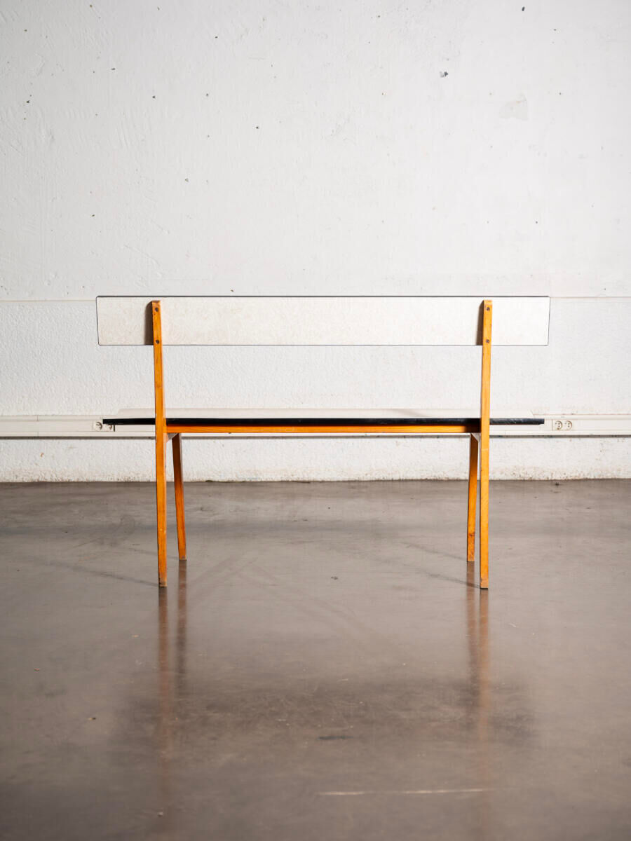 Wood and formica bench