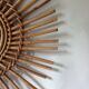 Vintage rattan mirror - 57cm