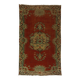 One-of-a-kind turkish handwoven vintage rug - rustic vintage charm 268x 172