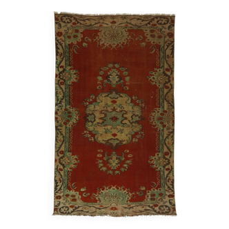 Tapis vintage turc tissé à la main unique en son genre - charme vintage rustique 268x 172