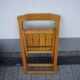 Chaise pliante vintage en pin
