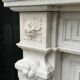 Louis XVI Style Fireplace in White Carrara Marble Circa 1880