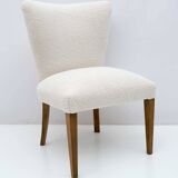 Mid-Century Modern Italian Bouclé Small Armchair, 1950s