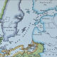 Original map of Europe in 1812 37x27cm (1908)