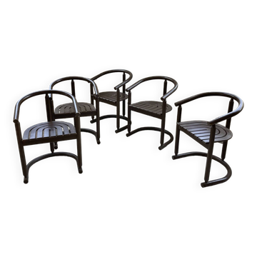 5 chaises Allmimö années 80