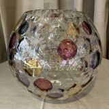 Vase boule vintage nemo borske sklo max kannegiesseren cristal de bohême