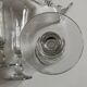 Set of 9 Louis Philippe tulip champagne flutes with flat sides mid 19th