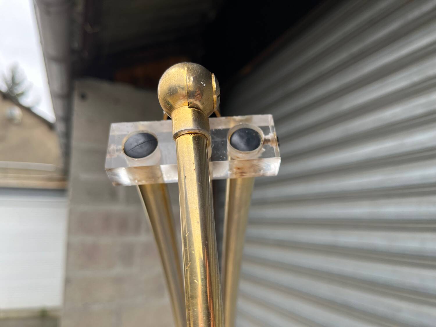 Lampadaire arc pied marbre année 70/80