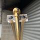 Lampadaire arc pied marbre année 70/80
