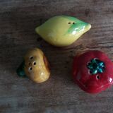 Salt shaker pepper slushie tomato onion lemon