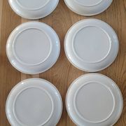 6 assiettes à fromage rétro