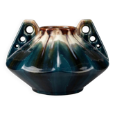 Vase Art Déco en céramique émaillée attribué à Thulin, Belgique, années 30