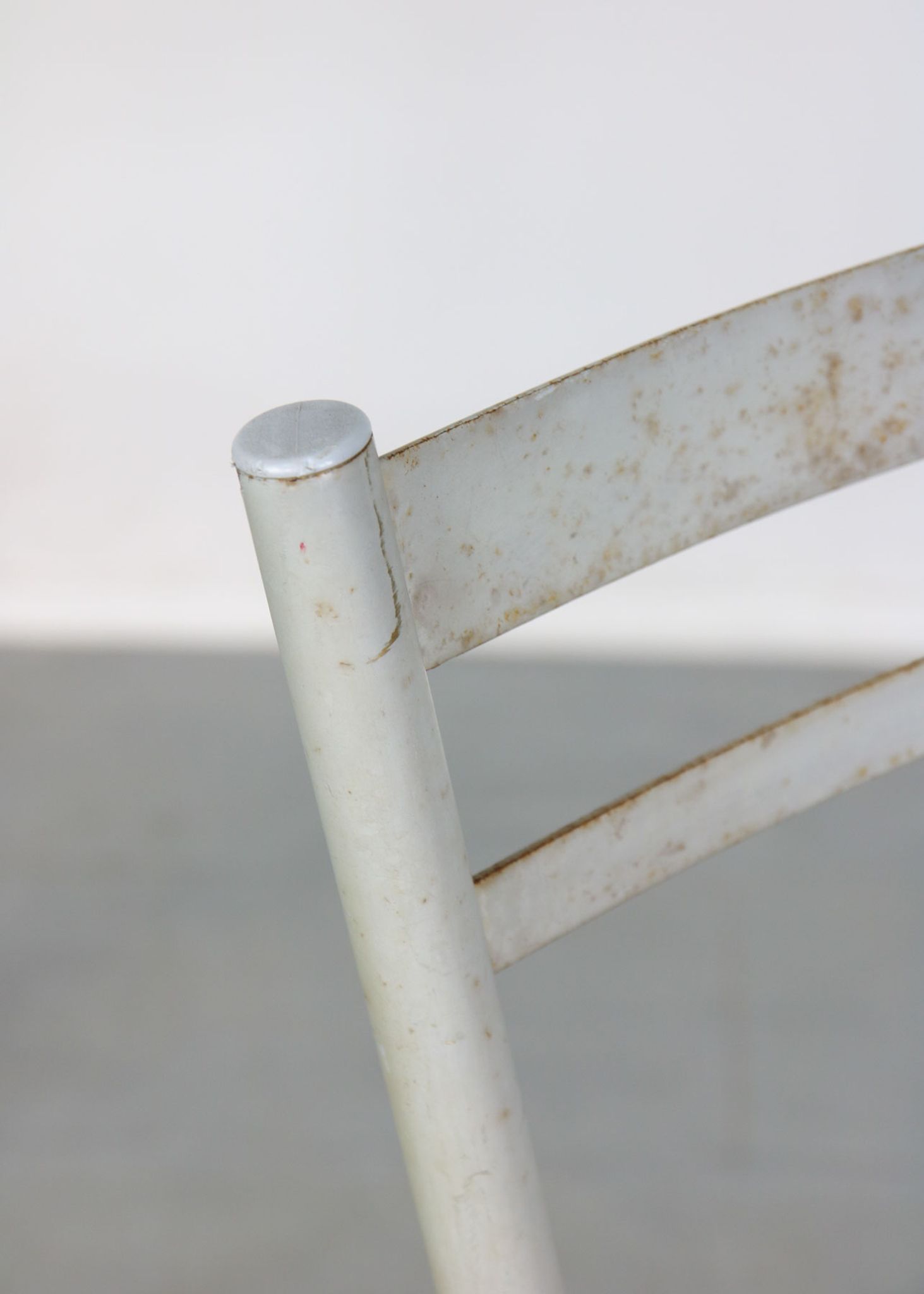 Vintage italian straw and metal chair