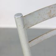 Vintage italian straw and metal chair