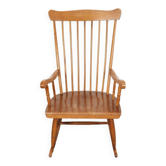 Rocking chair, rocking chair, vintage wooden.