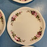 6 assiettes à dessert Gien champs