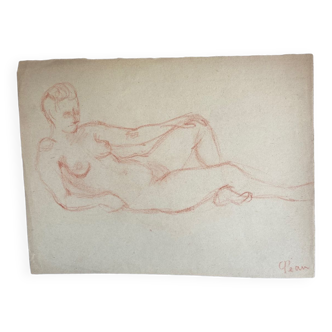 Female nude drawing