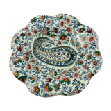 Old trinket bowl, cashmere decoration, gien