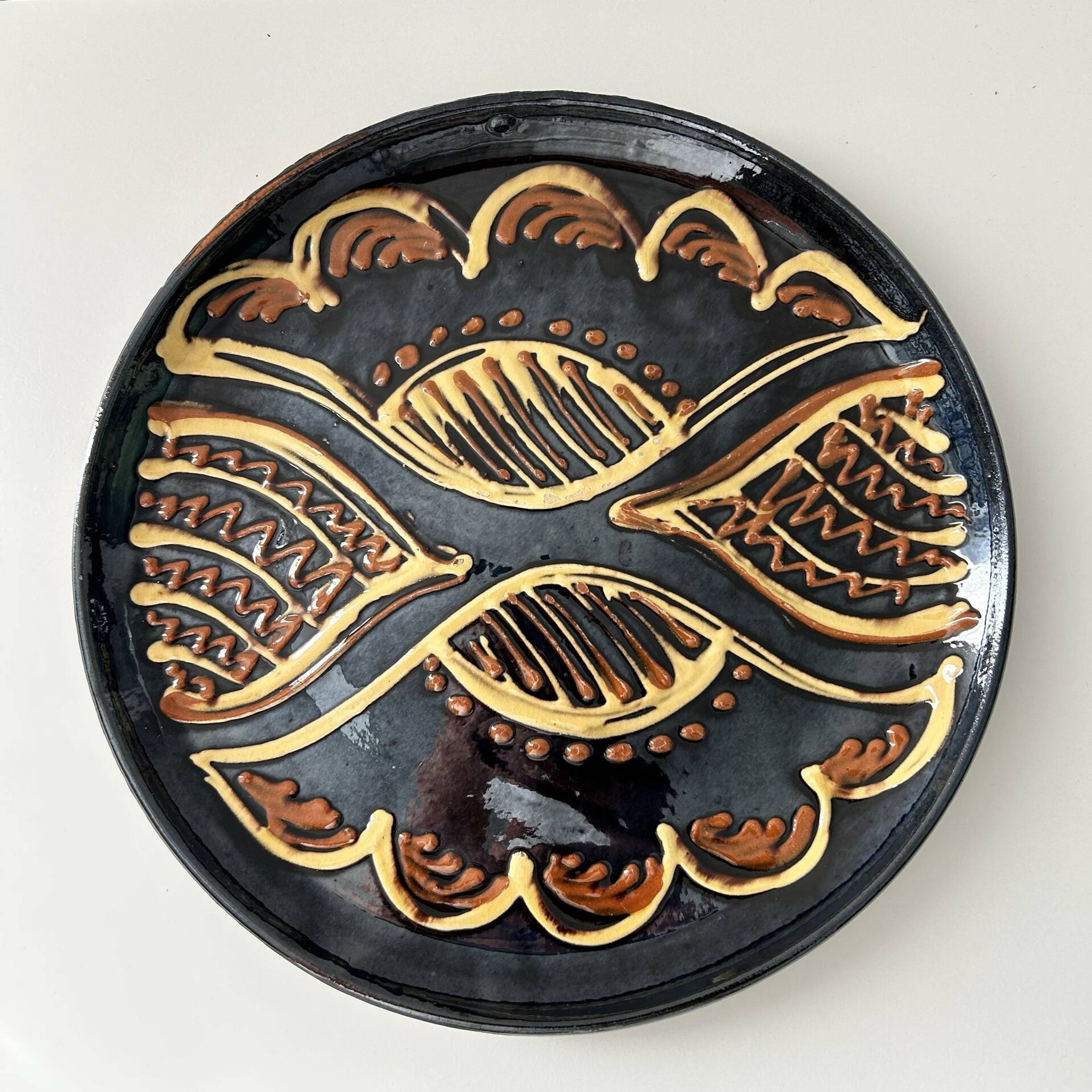 Large unique signed plate