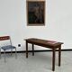 Small old console in solid oak, with spindle legs
