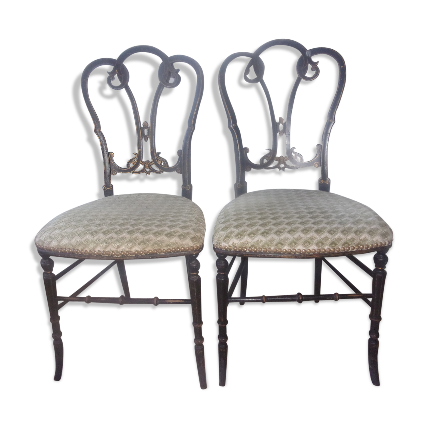 Set of 2 chairs wooden