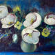 Tableau "Bouquet de fleurs blanches" HST signé Simone Mounier