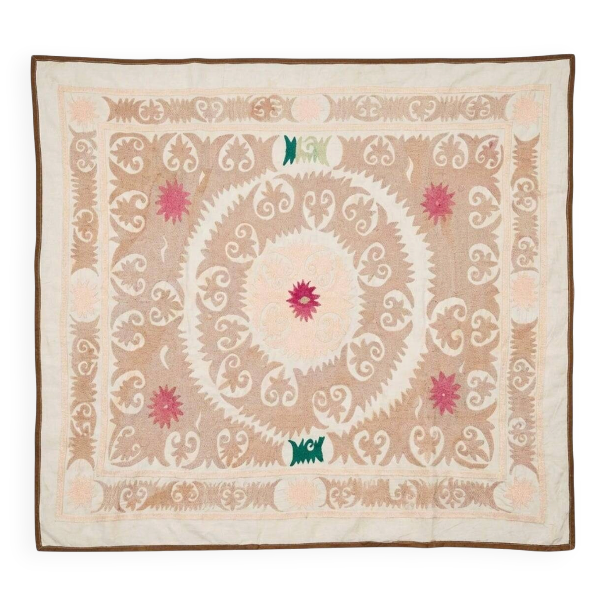 Vintage hand-embroidered tablecloth 128x153 cm
