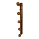 Coat rack hook in natural wood late 19th century