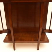 Console en bois de noyer courbé 1940