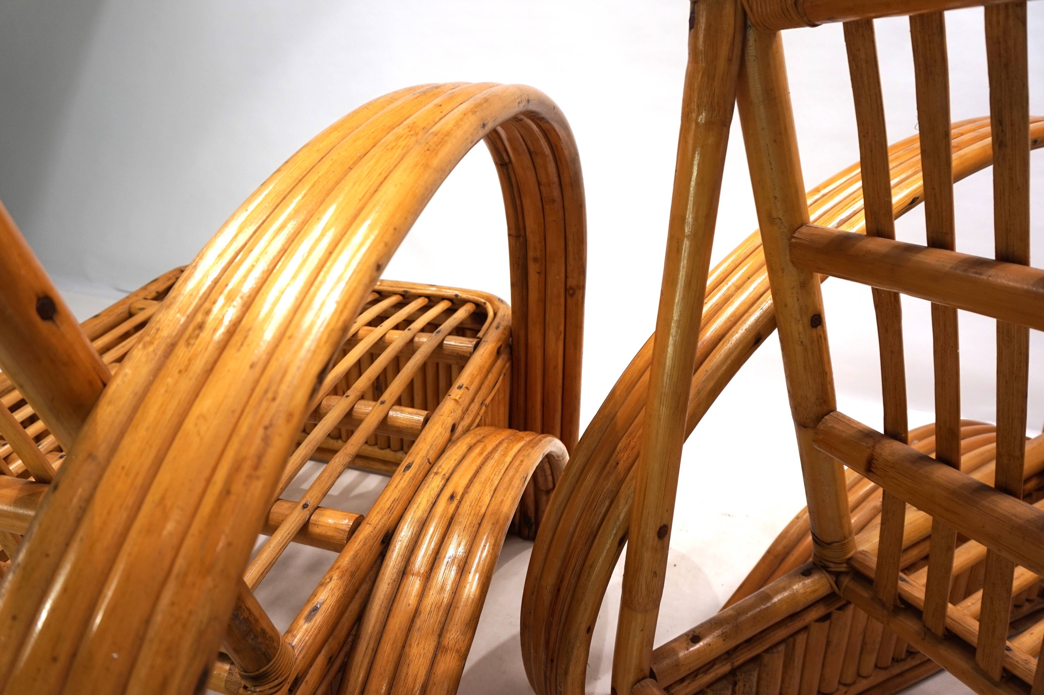 Canapé deux places en rotin design Paul Frankl, 1940