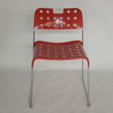 4 chaises "omstak" de Rodney Kinsmann par Bieffeplast, Italie, 1970