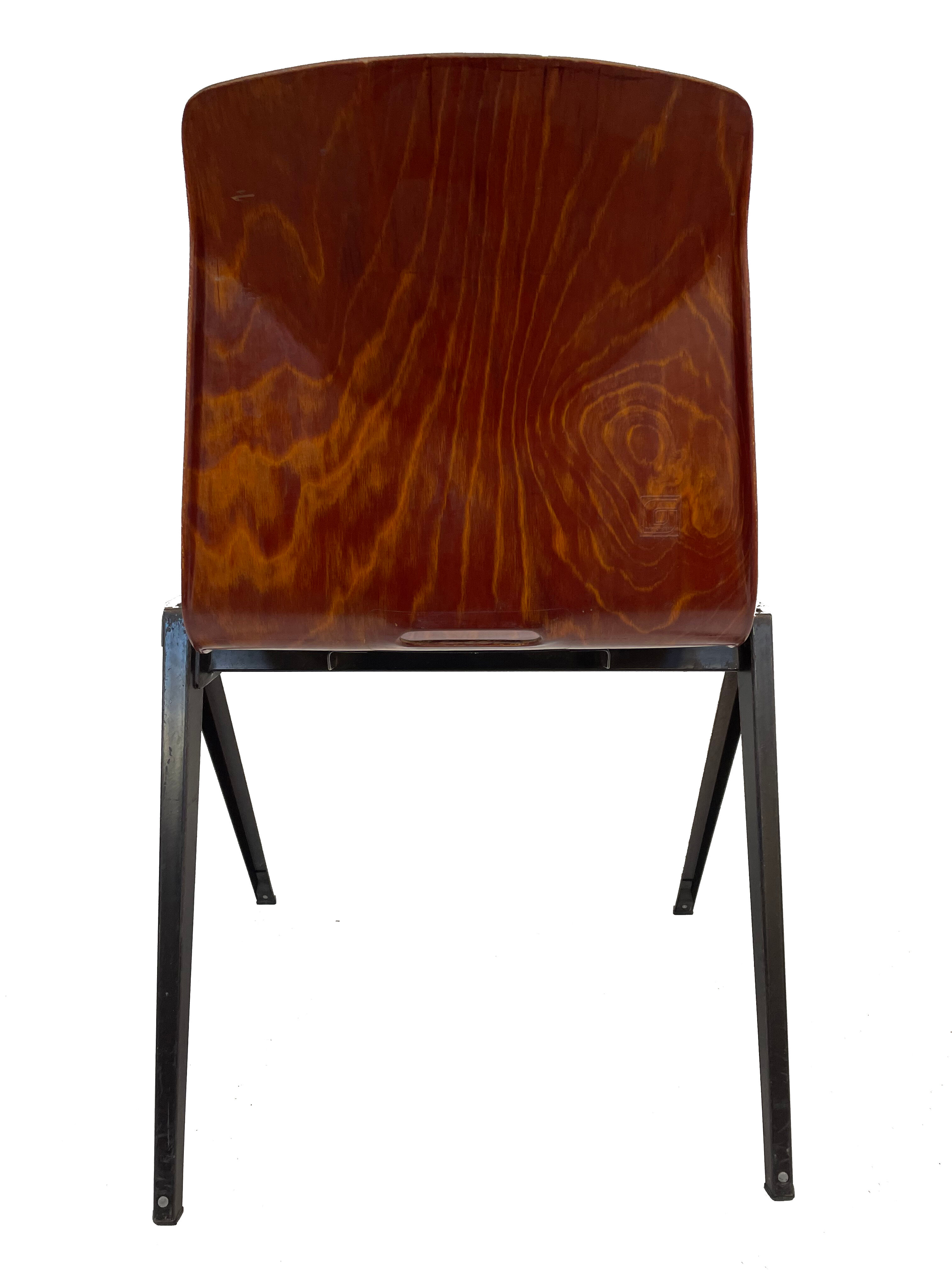 School chair brown