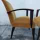 Paire de fauteuils bridge Art déco 1930