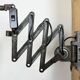 Grey Industrial Scissor Wall Lamp from Elektroinstala, 1960s