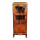 Parisian Louis XV style display case in precious wood marquetry circa 1850
